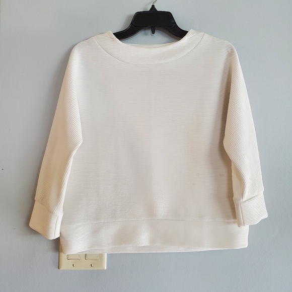 White pull over dressy top - Picture 2 of 2
